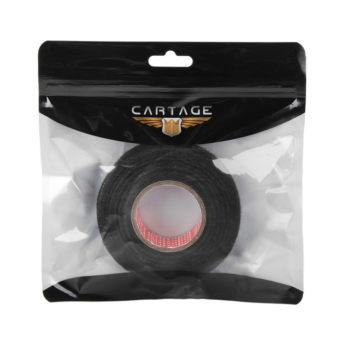 Клейкая лента Cartage, текстильная, термостойкая, 19 мм × 15 м Клейкая лента Cartage, текстильная, термостойкая, 19 мм × 15 м