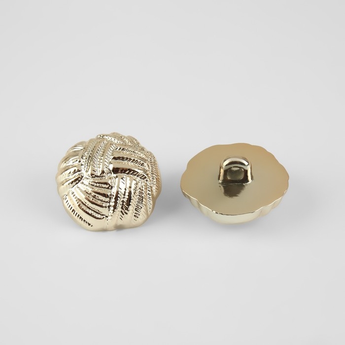 Набор пуговиц на ножке, d = 25 мм, 5 шт, цвет золотой Набор пуговиц на ножке, d = 25 мм, 5 шт, цвет золотой