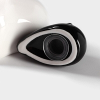 Набор фарфоровый для специй на бамбуковой подставке BellaTenero &laquo;Зайцы&raquo;, 3 предмета: солонка 50 мл, перечница 20 мл, подставка, цвет белый и чёрный