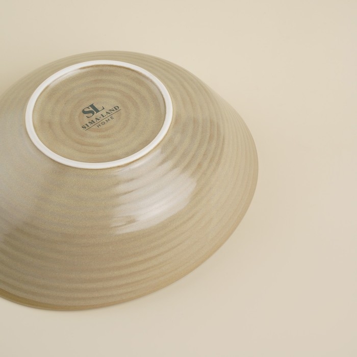 Салатник фарфоровый SL Home &laquo;Песчаный бриз&raquo;, 700 мл, цвет бежевый