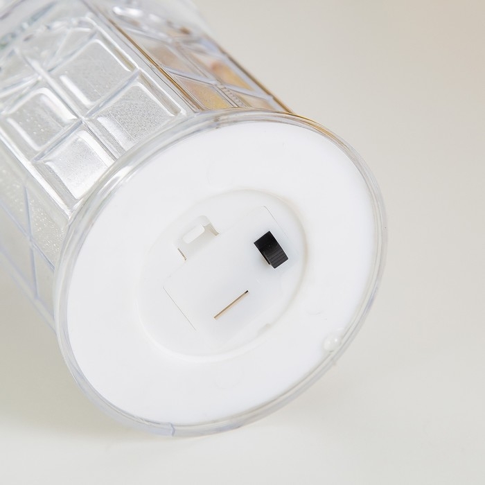 Ночник "Зимняя башня" LED от батареек 3хLR1130  6,5х6,5х13 см RISALUX