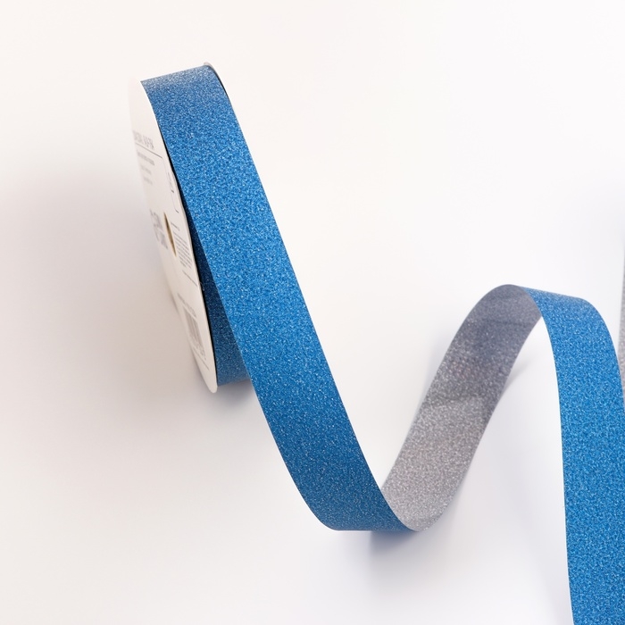 Лента Лента "ТИФФАНИ" для декора и подарков, синий, 2 см х 50 м.