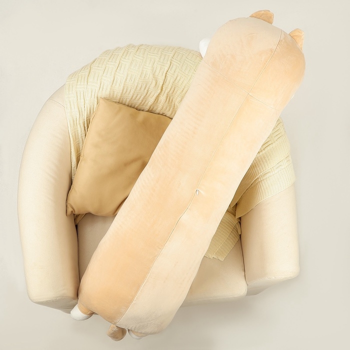 Шкурка мягкой игрушки «Кот-батон», 110 см, цвет бежевый, без набивки Шкурка мягкой игрушки «Кот-батон», 110 см, цвет бежевый, без набивки