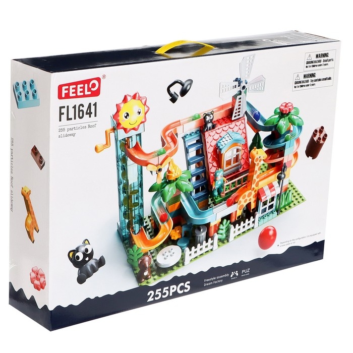 Конструктор Шарики &laquo;Зоо-горка&raquo;, 255 деталей