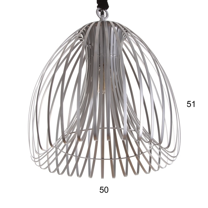 Светильник потолочный "Лиф" серебро 1х40Вт, Е27, 52х52х61 см