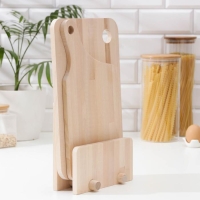 Нaбор разделочных досок на подставке, 2 шт: 35&times;22 см, 35&times;18 см, массив берёзы
