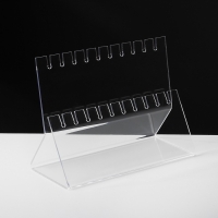 Подставка под серёжки на 10 пар, 2 ряда, 16×6,5×11, оргстекло 2 мм, В ЗАЩИТНОЙ ПЛЁНКЕ Подставка под серёжки на 10 пар, 2 ряда, 16×6,5×11, оргстекло 2 мм, В ЗАЩИТНОЙ ПЛЁНКЕ