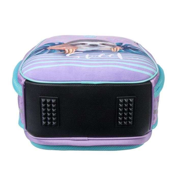 Рюкзак каркасный, Hatber, Ergonomic Plus, 38 х 29 х 16, с термосумкой, &laquo;Милый ленивец&raquo;