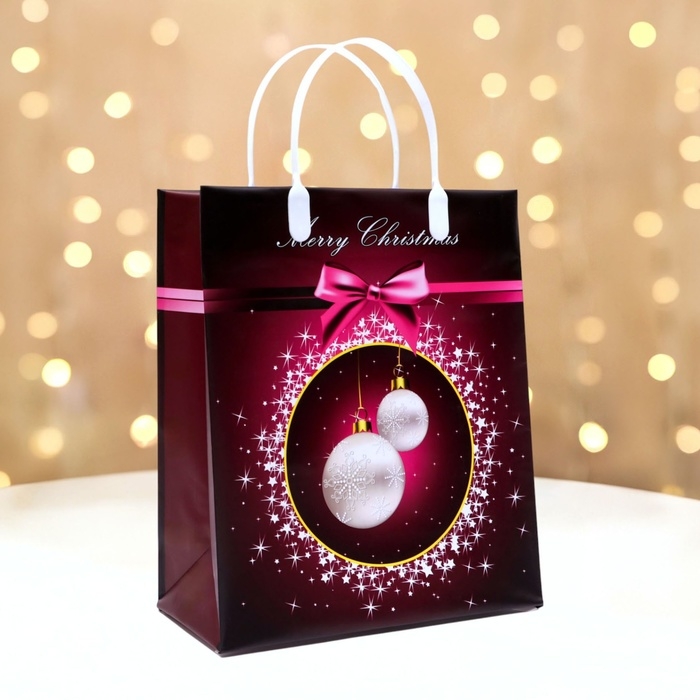 Новый год. Пакет Новый год. Пакет "Праздничный", мягкий пластик, 26х23 см.