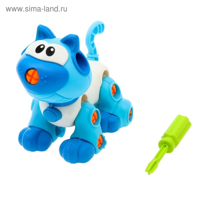 Конструктор винтовой &laquo;Кошечка&raquo;, 43 детали, с отвёрткой