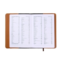 Ежедневник недатированный, обложка ПВХ, формат А5, 140 листов в клетку, с карманами, МИКС