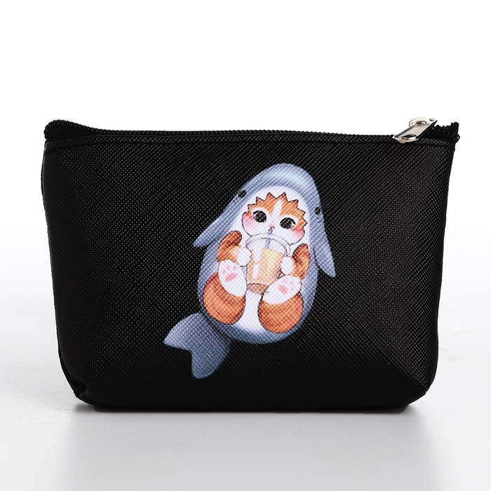 Кошелек детский, цвет микс Кошелек детский, цвет микс "Кот-акула", 11*7 см микс