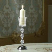 Подсвечник стекло "Комплимент" 29,5х9х9 см