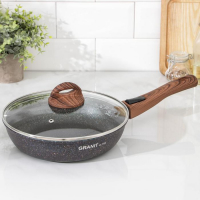 Сковорода Granit ultra blue, d=24 см, съёмная ручка, стеклянная крышка, антипригарное покрытие, цвет синий Сковорода Granit ultra blue, d=24 см, съёмная ручка, стеклянная крышка, антипригарное покрытие, цвет синий