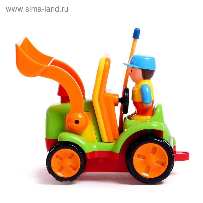 Трактор радиоуправляемый &laquo;Забавная стройка&raquo;, работает от батареек, МИКС