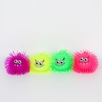 Мяч детский резиновый ёжка &laquo;Томми&raquo;, резиновый, световой, цвета МИКС