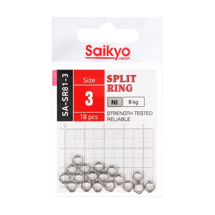 Заводное кольцо Saikyo SA-SR81-3, 18 шт Заводное кольцо Saikyo SA-SR81-3, 18 шт