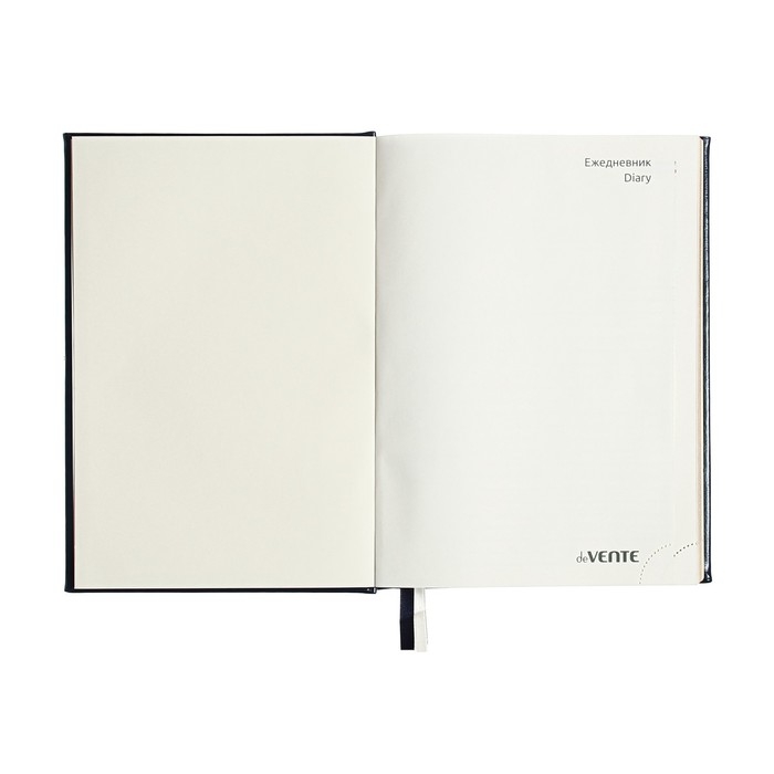 Ежедневник недатированный A5, 176 листов, deVENTE.Symbol, твёрдая обложка из искусственной кожи с поролоном, золотой срез, блок 70 г/м2, синий
