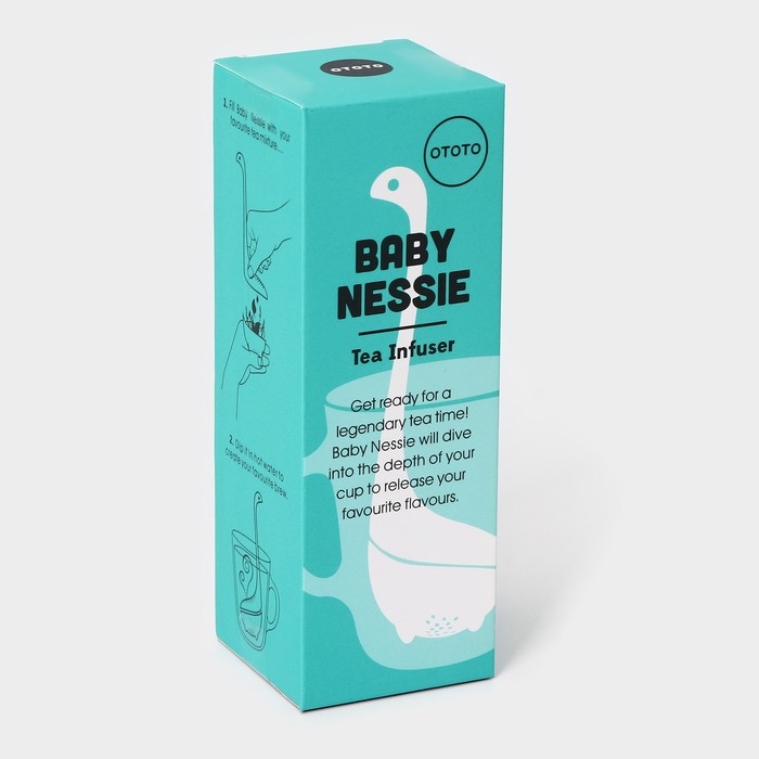 Ситечко для чая &laquo;Динозавр&raquo;, 14,5 см, цвет бирюзовый