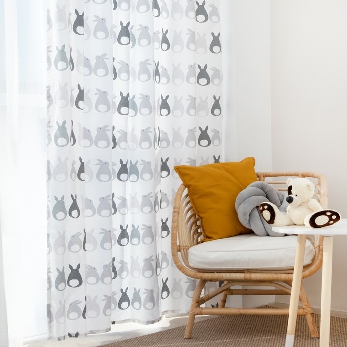 Штора Этель &laquo;Милые хвостики&raquo;, 145х260 см, 100% хлопок