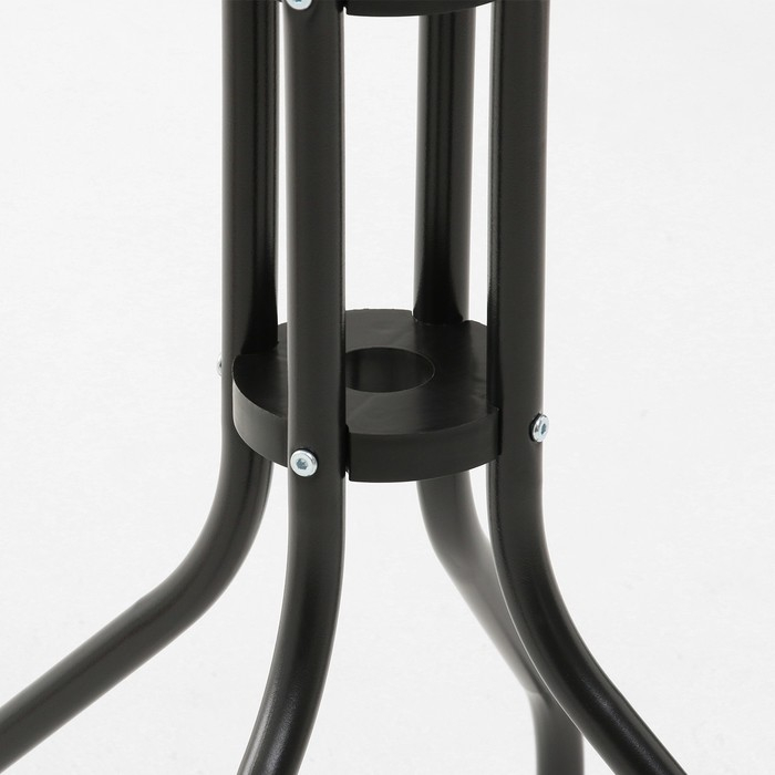 Набор садовой мебели: стол, 2 стула, серый