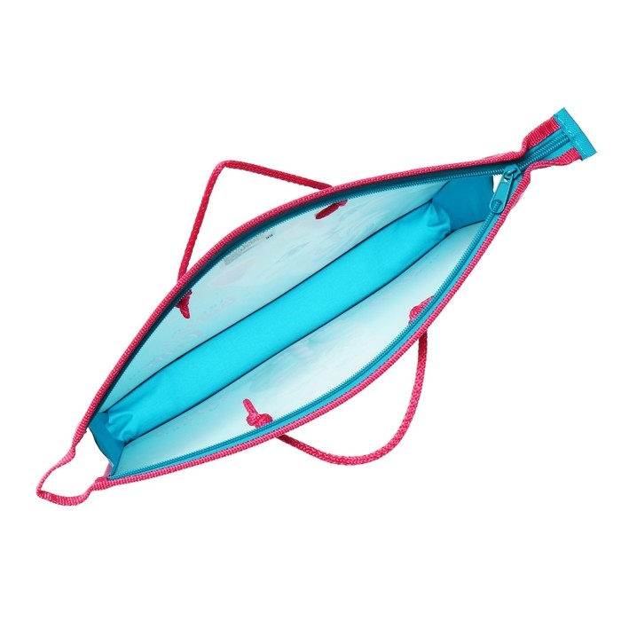 Папка с ручками А4, 340 х 245 х 45 мм, пластиковая, ручки-шнурок, Оникс ПТ-15 "Котик Карамелька"