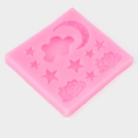 Молд «Ночь», силикон, 8,3×8,7 см, цвет МИКС Молд «Ночь», силикон, 8,3×8,7 см, цвет МИКС