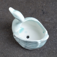 Горшок "Лебеди" 9х5х7см, МИКС