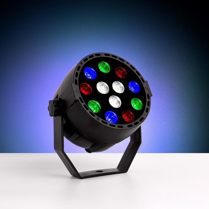 Прожектор для сцены 12 Вт, DMX-управление, свечение RGBW, 220 В Прожектор для сцены 12 Вт, DMX-управление, свечение RGBW, 220 В