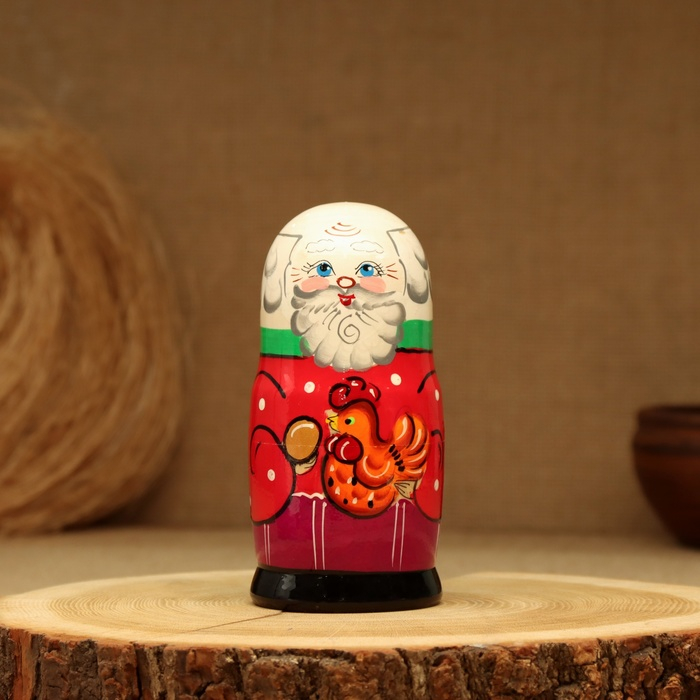 Матрёшка &laquo;Курочка Ряба&raquo;, сюжетная, 5 кукольная, 13,5 - 15 см., микс