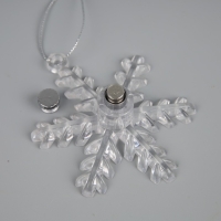 Ёлочная игрушка «Снежинка», от батареек, свечение мульти (RGB) Ёлочная игрушка «Снежинка», от батареек, свечение мульти (RGB)