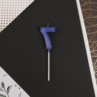 Свеча для торта, цифра &laquo;7&raquo;, 11,5 х 2,3 см