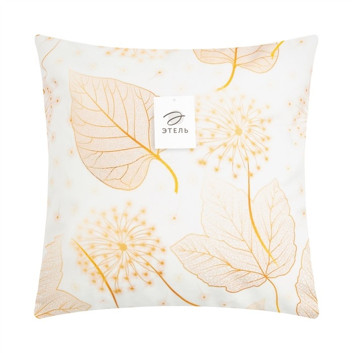 Наволочка декоративная Этель &laquo;Листики&raquo; 40х40 см, 100% п/э