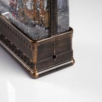 Светодиодная фигура &laquo;Фонарь с Дедом Морозом&raquo; 10.7 &times; 20.5 &times; 6.2 см, пластик, батарейки ААх3 (не в комплекте), USB, свечение тёплое белое