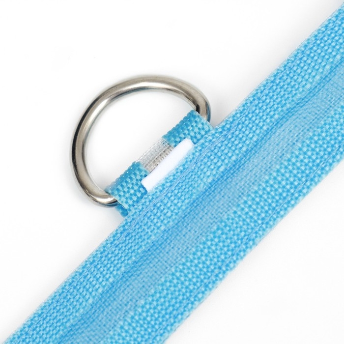 Ошейник с подсветкой размер XL, ОШ 52-60 х 2,5 см, 3 режима свечения голубой Ошейник с подсветкой размер XL, ОШ 52-60 х 2,5 см, 3 режима свечения голубой