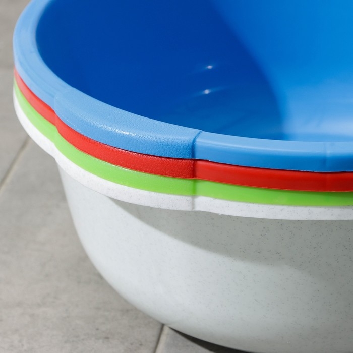 Таз пластиковый круглый, 10 л, цвет микс Таз пластиковый круглый, 10 л, цвет микс