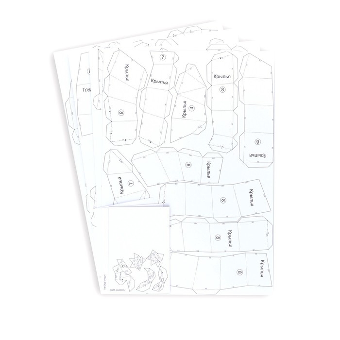 Полигональная фигура из бумаги &laquo;Сова&raquo;, 26 х 40 х 23 см