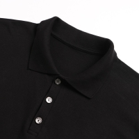 Поло мужское с длинным рукавом, цвет чёрный, размер 50 Поло мужское с длинным рукавом, цвет чёрный, размер 50