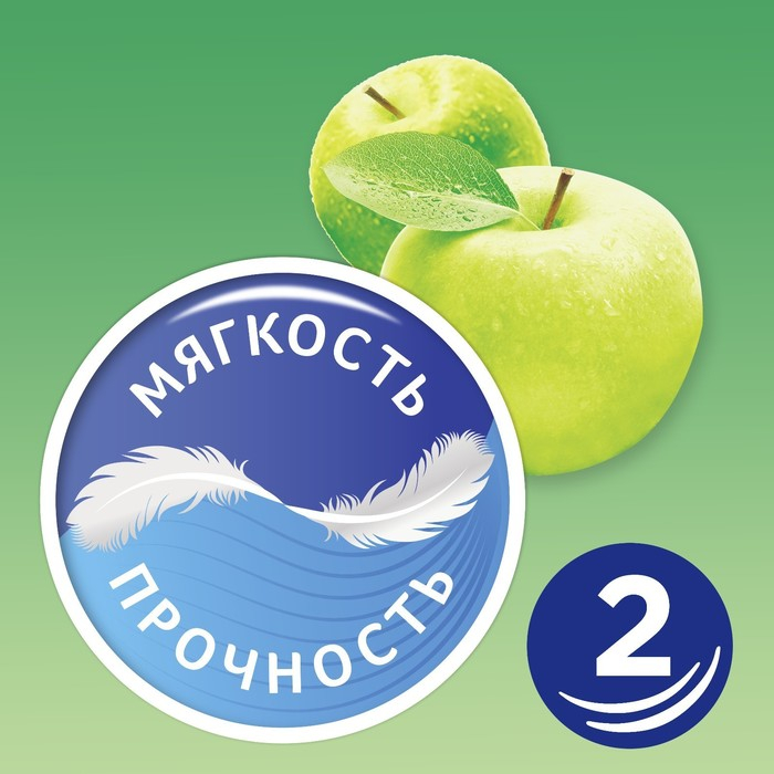 Туалетная бумага Zewa Плюс «Яблоко», 2 слоя, 12 рулонов Туалетная бумага Zewa Плюс «Яблоко», 2 слоя, 12 рулонов