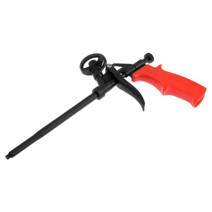 Пистолет для монтажной пены ТУНДРА, металлический корпус с тефлоновым покрытием Пистолет для монтажной пены ТУНДРА, металлический корпус с тефлоновым покрытием