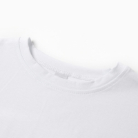 Футболка детская со спущенным плечом, цвет белый, рост 116 см