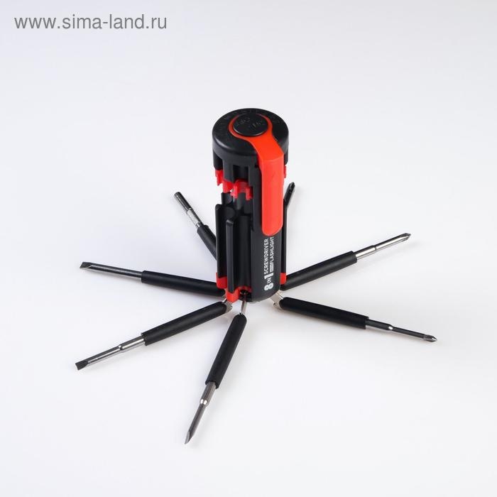 Фонарь многофункциональный, мультитул 8 в 1 Фонарь многофункциональный, мультитул 8 в 1 "Крутому мужику", 12 х 4 см, 3 ААА