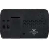 Станция беспроводной зарядки с часами и календарем и подсветкой лого Novem, черная