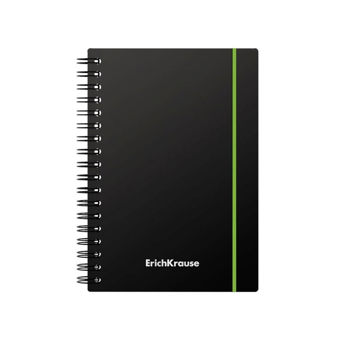 Тетрадь А6 на спирали, 80 листов в клетку, ErichKrause Accent, пластиковая обложка, на резинке, блок офсет 100% белизна, МИКС Тетрадь А6 на спирали, 80 листов в клетку, ErichKrause Accent, пластиковая обложка, на резинке, блок офсет 100% белизна, МИКС