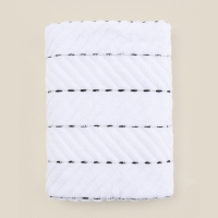 Коврик махровый SL HOME: Lines "Блан де Блан" 50х70 см, 100% хлопок, 750 г/м2 Коврик махровый SL HOME: Lines "Блан де Блан" 50х70 см, 100% хлопок, 750 г/м2