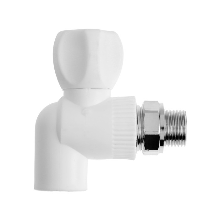 Кран радиаторный MeerPlast, 20x1/2 Кран радиаторный MeerPlast, 20x1/2", полипропиленовый, угловой