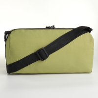 Сумка детская спортивная на молнии для мальчика, наружный карман, регулируемый ремень, цвет зелёный