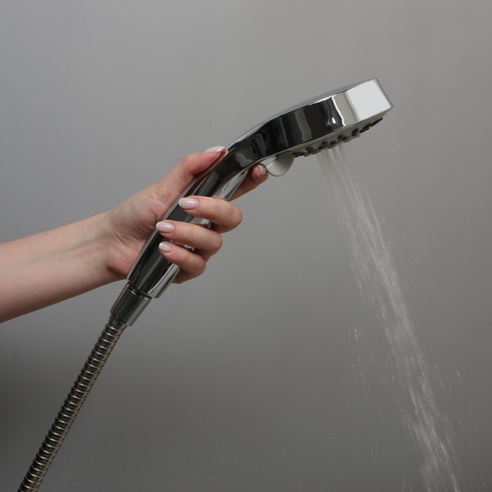 Душевая лейка Accoona А329, 3 режима, корпус пластик, цвет хром Душевая лейка Accoona А329, 3 режима, корпус пластик, цвет хром