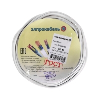 Провод гибкий плоский установочный ПромЭл ПуГВВ, 3х1.5, 10 м, ГОСТ Провод гибкий плоский установочный ПромЭл ПуГВВ, 3х1.5, 10 м, ГОСТ