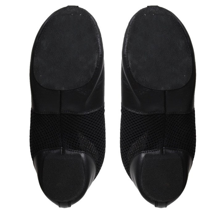 Джазовки &laquo;Спорт&raquo;, натуральная кожа, с сеткой, длина по стельке 23,5 см, цвет чёрный